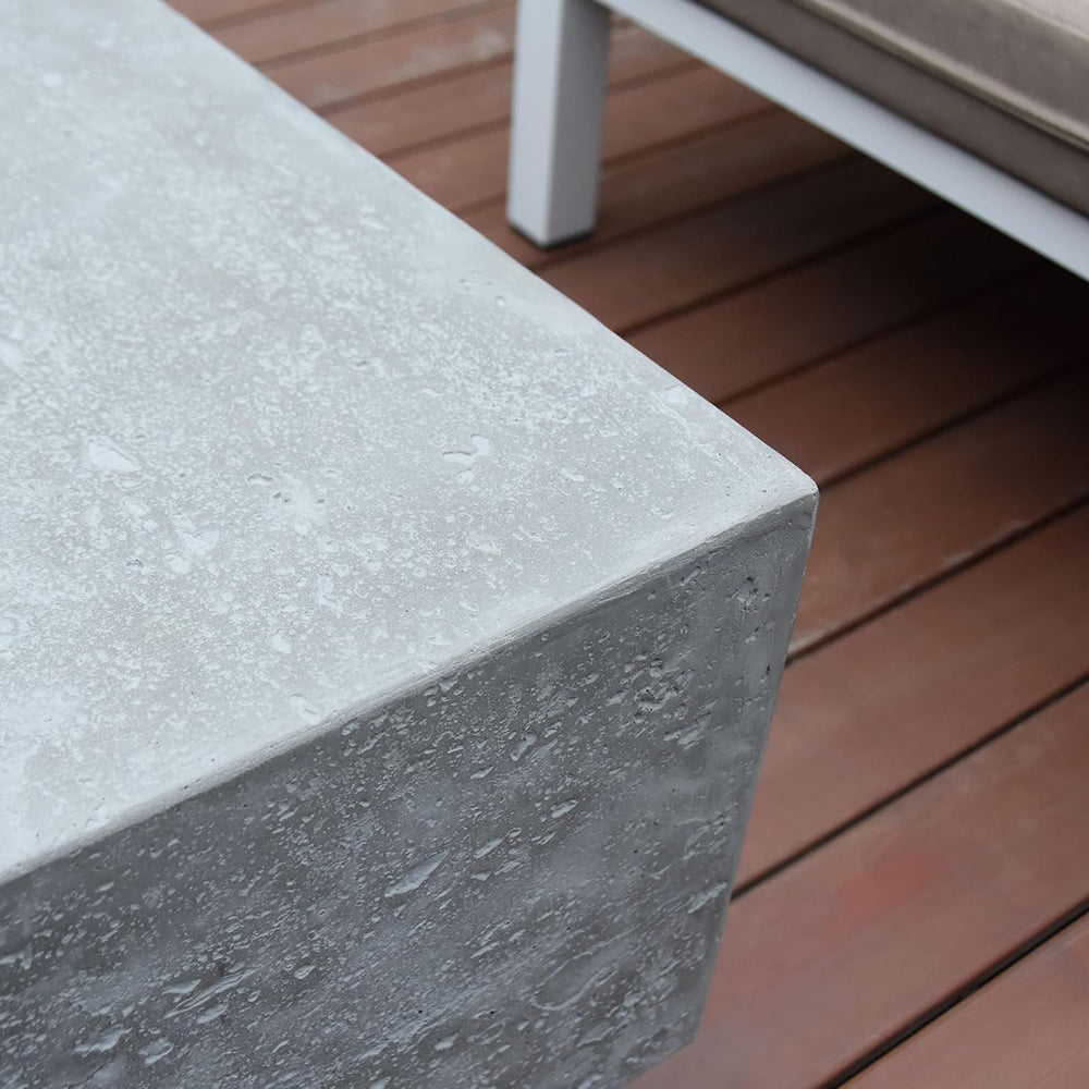 Elementi Manhattan Outdoor Gas Firepit Table 36 Inches Natural Gas Fire Pit P...