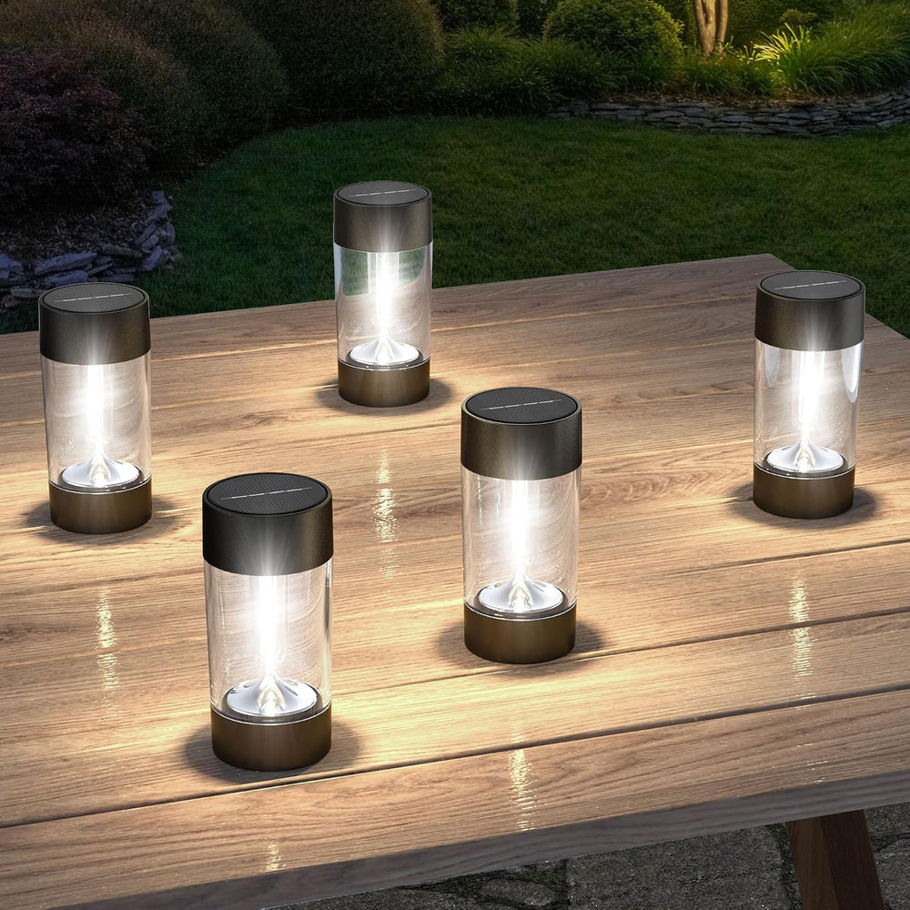 Eyrosa Solar Pathway Lights Outdoor Waterproof, 12 Pack, Cool White