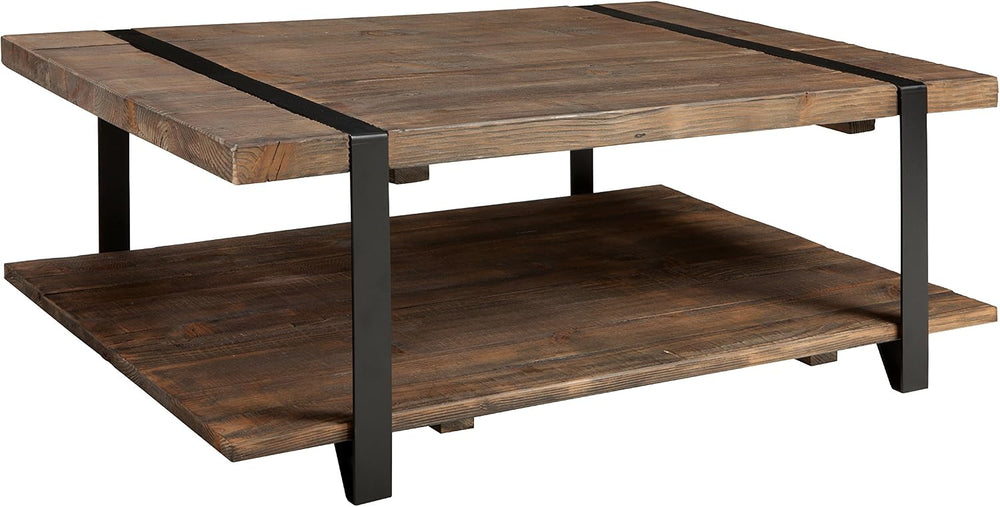 Alaterre Furniture Modesto 48-Inch Reclaimed Wood Coffee Table, Rustic Natura...