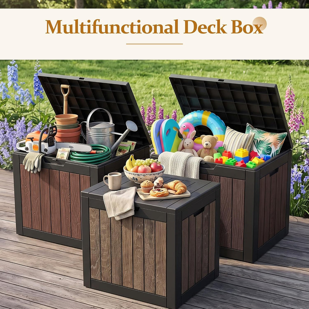 Outdoor Storage Deck Box (55 Gallon, Gen 2) UV-Resistant