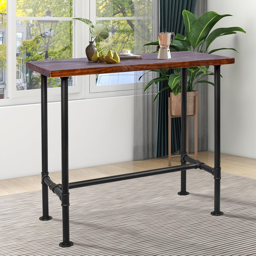 DIY Industrial Design Pipe Dining Table Casual Pub BAR Laptop Table Modern St...