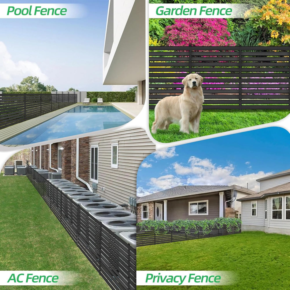 48" H x 38" W (2 Panels) Air Conditioner Fence Screen Trash Can Pri...