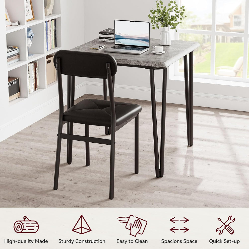 IDEALHOUSE Dining Table Set for 4, Kitchen Table with Upholstered Chairs for ...