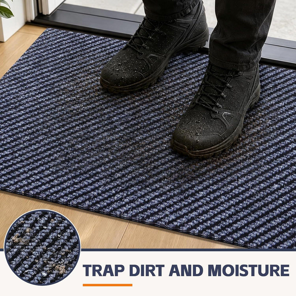 Dog Door Mat, Super Absorbent Quick Dry Doormat, Non-Slip Heavy Duty Rubber B...