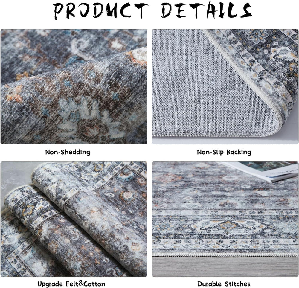 Runners for Hallways Kitchen Runner Rug Non Slip 2'x10' Long Washable...