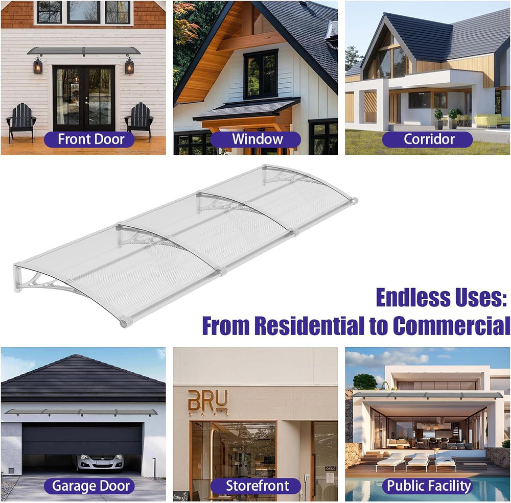 32" x 80" Window Door Awning Canopy Exterior with Drainage