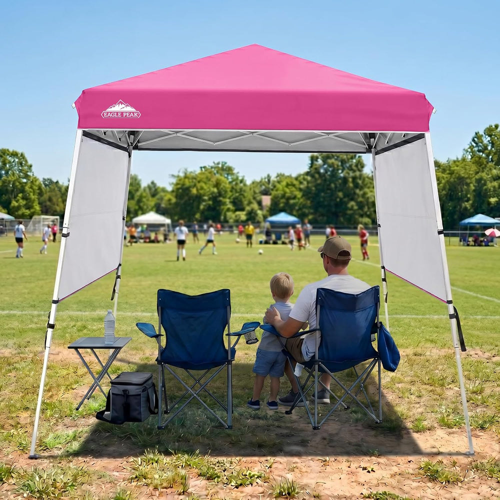 EAGLE PEAK Day Tripper 8x8 Aluminum Super-Lightweight Slant Leg Pop Up Canopy...