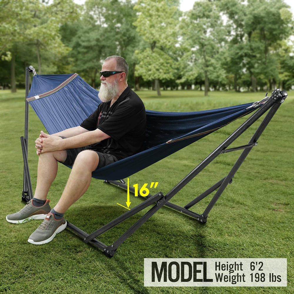 Tranquillo Universal Double Hammock with Stand Included for 2 Persons/Foldabl...