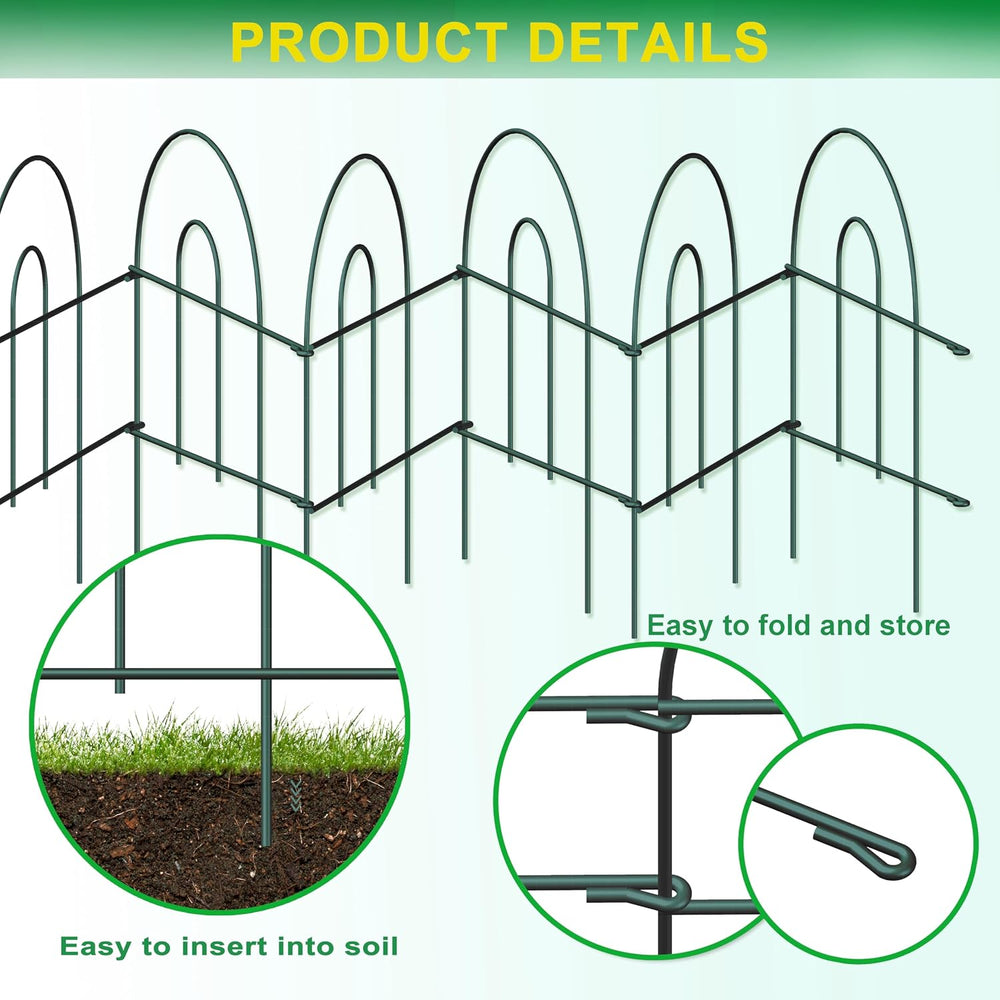 Green Garden Fencing 18inX50ft Decorative Border Wire Edging Garden Fence