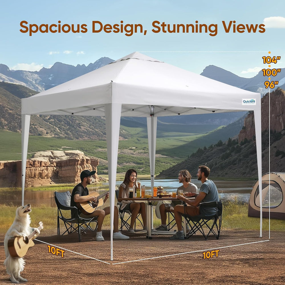 Quictent 10x10 Pop Up Canopy Tent Without Sidewall