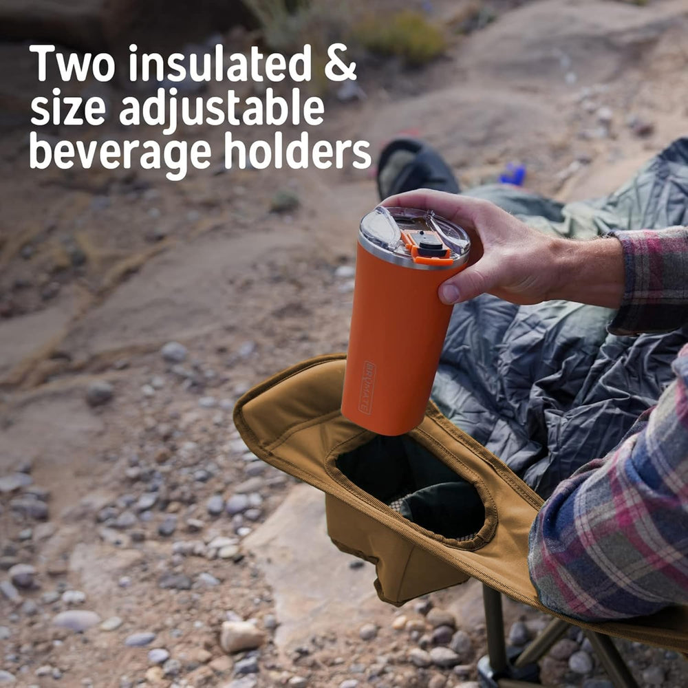 Kelty Deluxe Lounge Chair – Folding Outdoor Camp Chair, Insulated Cupholders,...