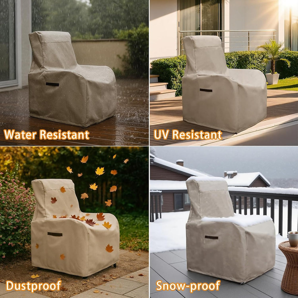 ATR ART TO REAL Outdoor Protective Covers Patio Chair Covers 600D Oxford Fabr...
