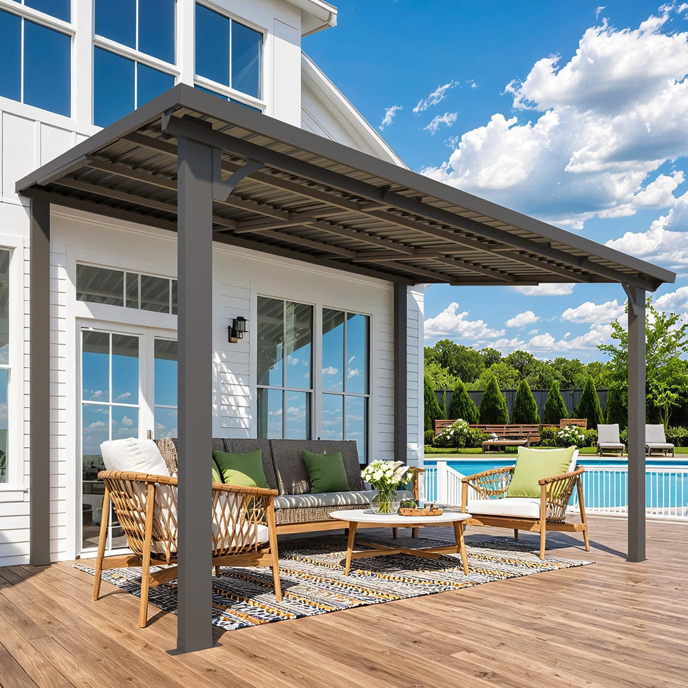 AECOJOY 12' x 8' Outdoor Hardtop Gazebo Pergola for Patio, Large 8x12...