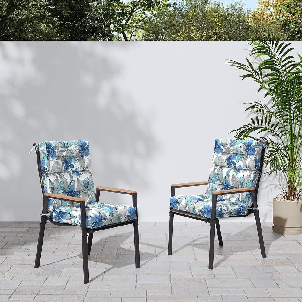 Outdoor High Back Rocking Chair Cushions, Non-Skid Slip Backed Chair Cushions...