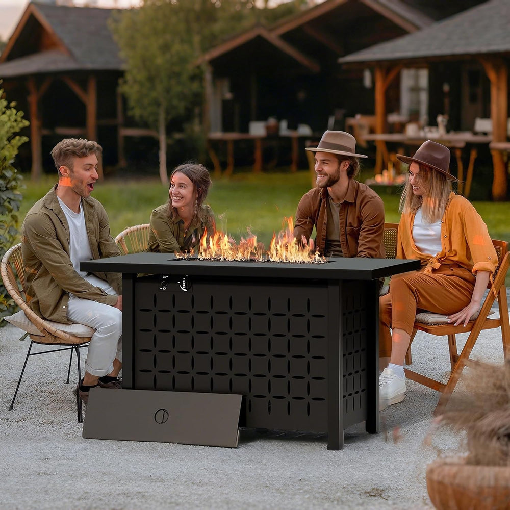 Vongrasig 43" Propane Fire Pit for Outside, 50,000 BTU Outdoor Gas Fire ...
