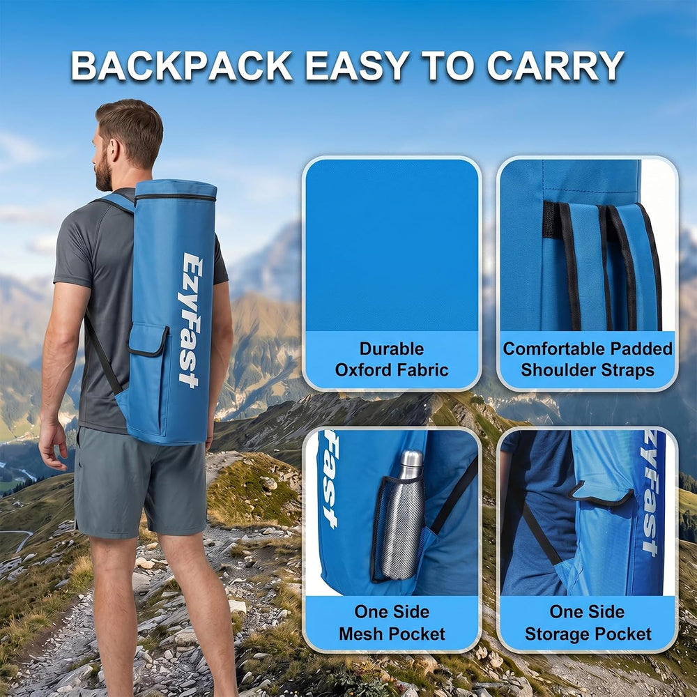 EzyFast Ultra Compact Backpack Canopy, Pop Up Shelter, Portable Sports Cabana...