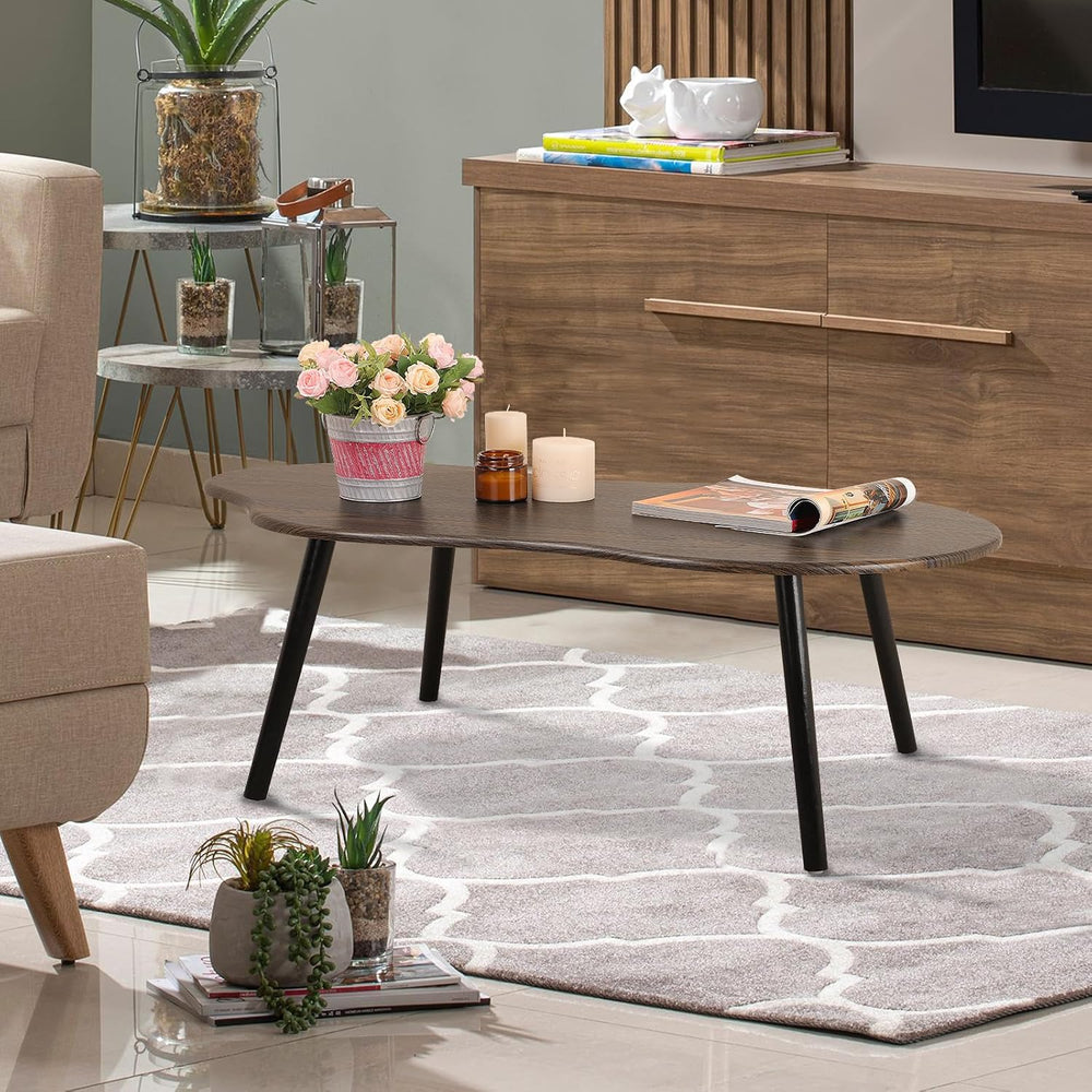 Modern Coffee Tables for Living Room Cloud Shape Center Table Industrial Irre...