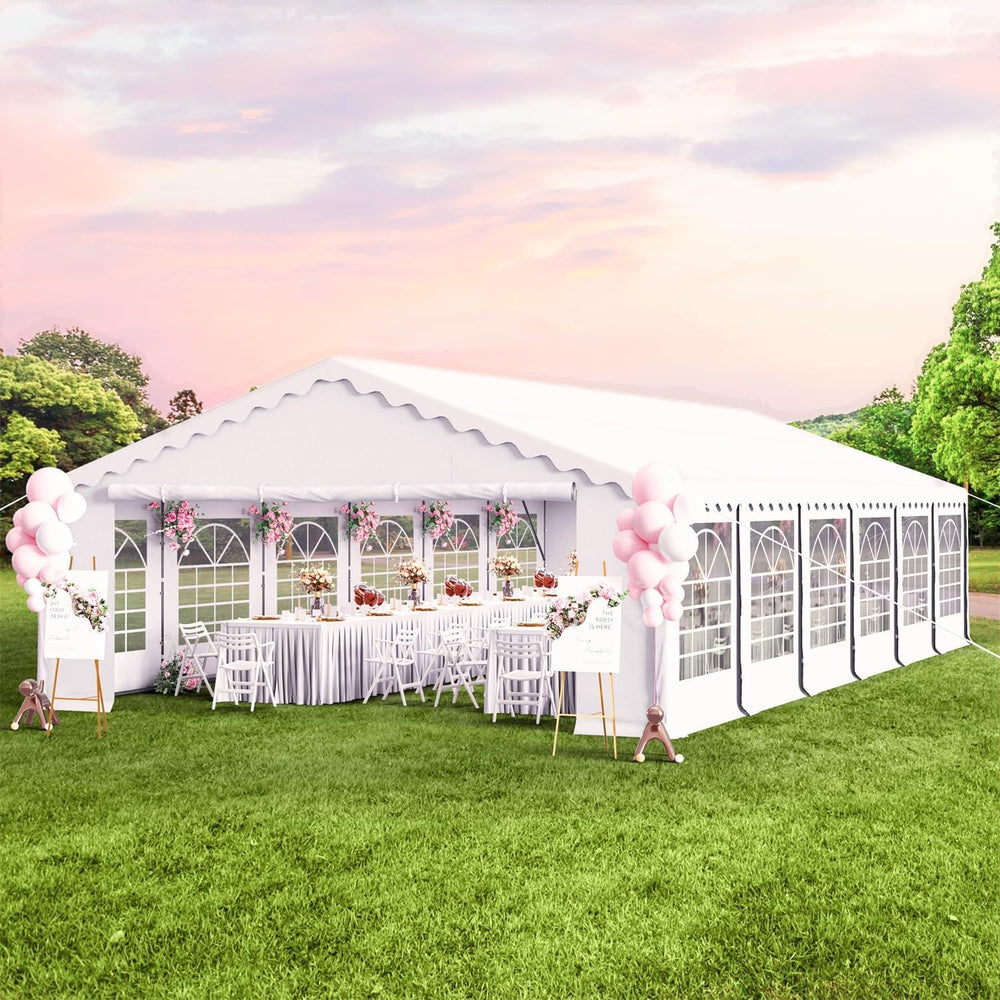 GREEN PARTY 20x40 ft Party Tent Heavy Duty, Outdoor Wedding Commercial Tent