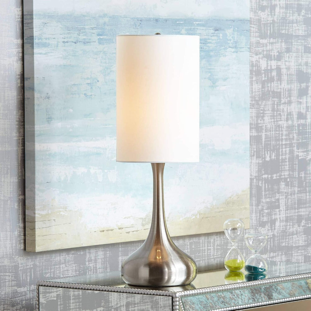 Moderne Droplet 24 1/2" High Table Lamp Silver Brushed Nickel Modern
