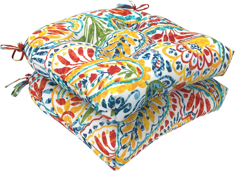 LVTXIII Outdoor/Indoor Tufted Seat Cushion, Decorative Wicker Chair Pads All ...