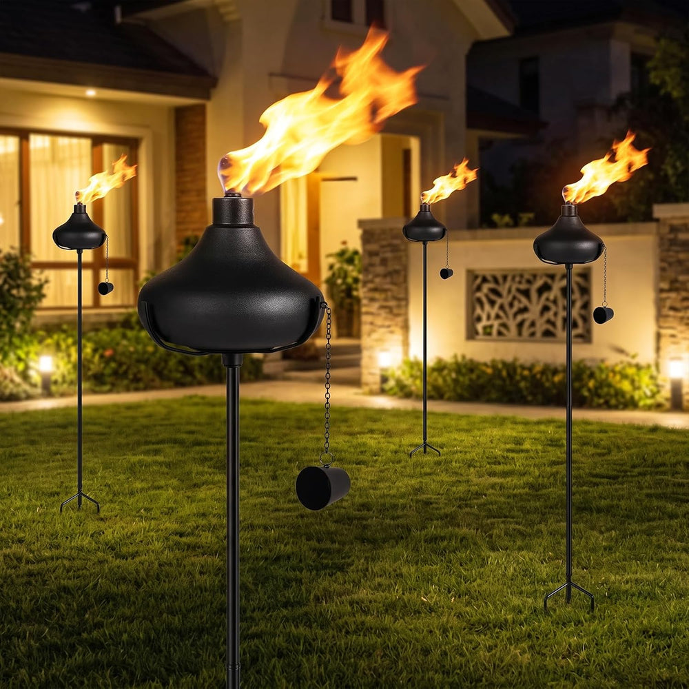24.5 Oz Citronella Torches for Outside, Garden Torch, 6 Pack