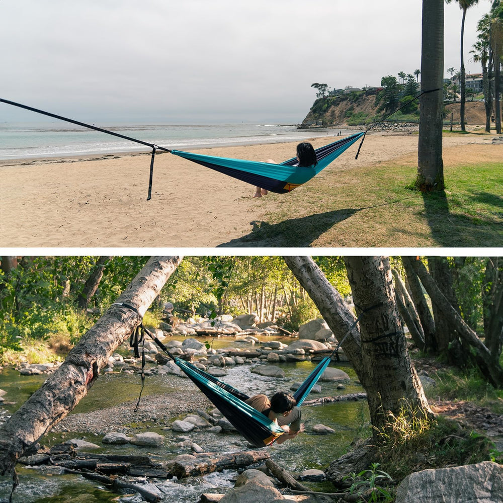 WHTE MOSS Suparpine II Hammock for Camping with Straps Included (Deep Blue, D...