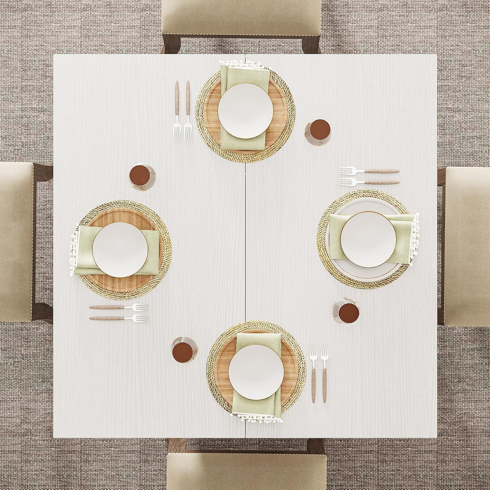 Tribesigns Square Dining Table for 4, 31.5" Farmhouse Small Kitchen Table