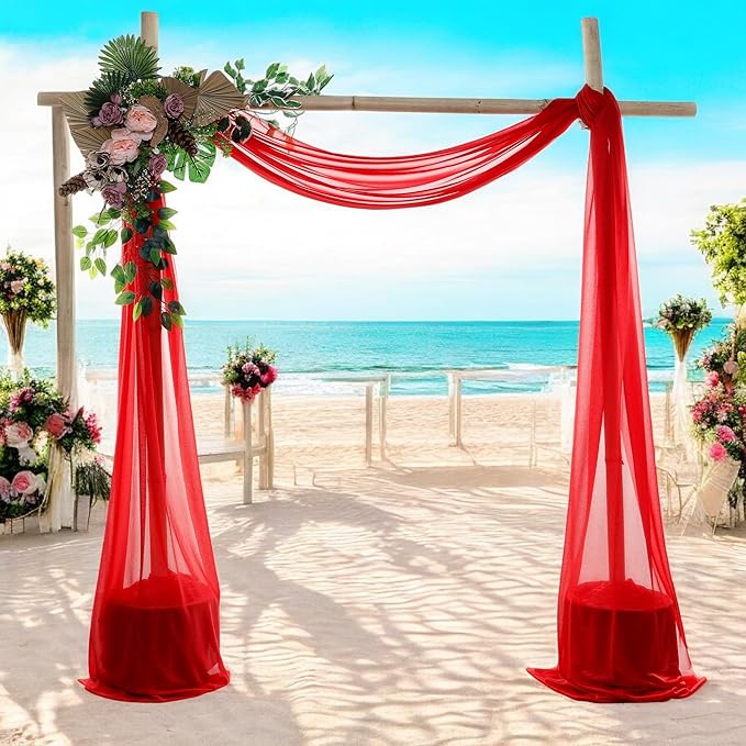 MDS Halloween Chiffon Draping Fabric - 1 Panel, 30" Wide x 30ft Long - S...