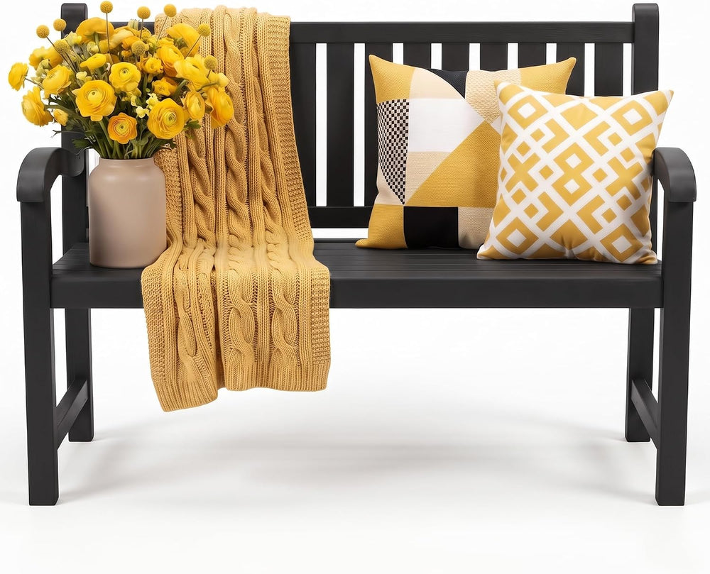 Outdoor Bench, 2-Person Outdoor Benches Weatherproof