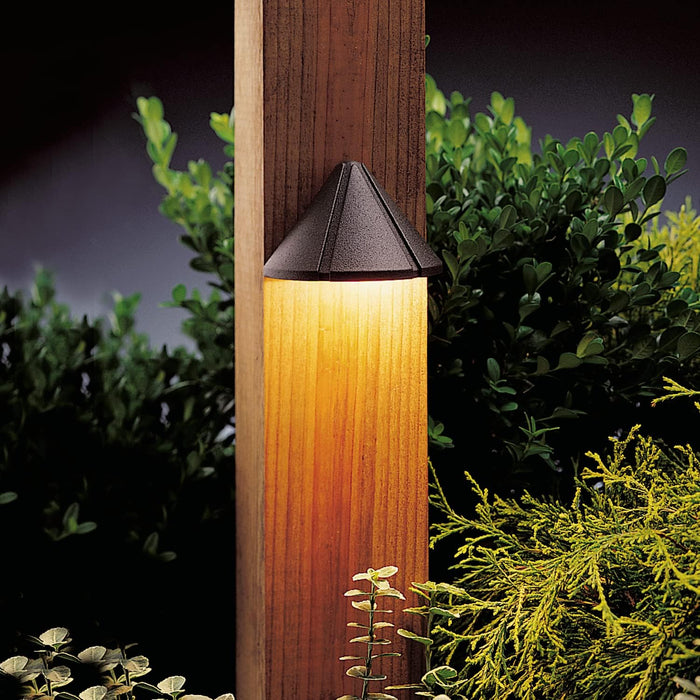 Kichler Six Groove Deck Light, Architectural Bronze