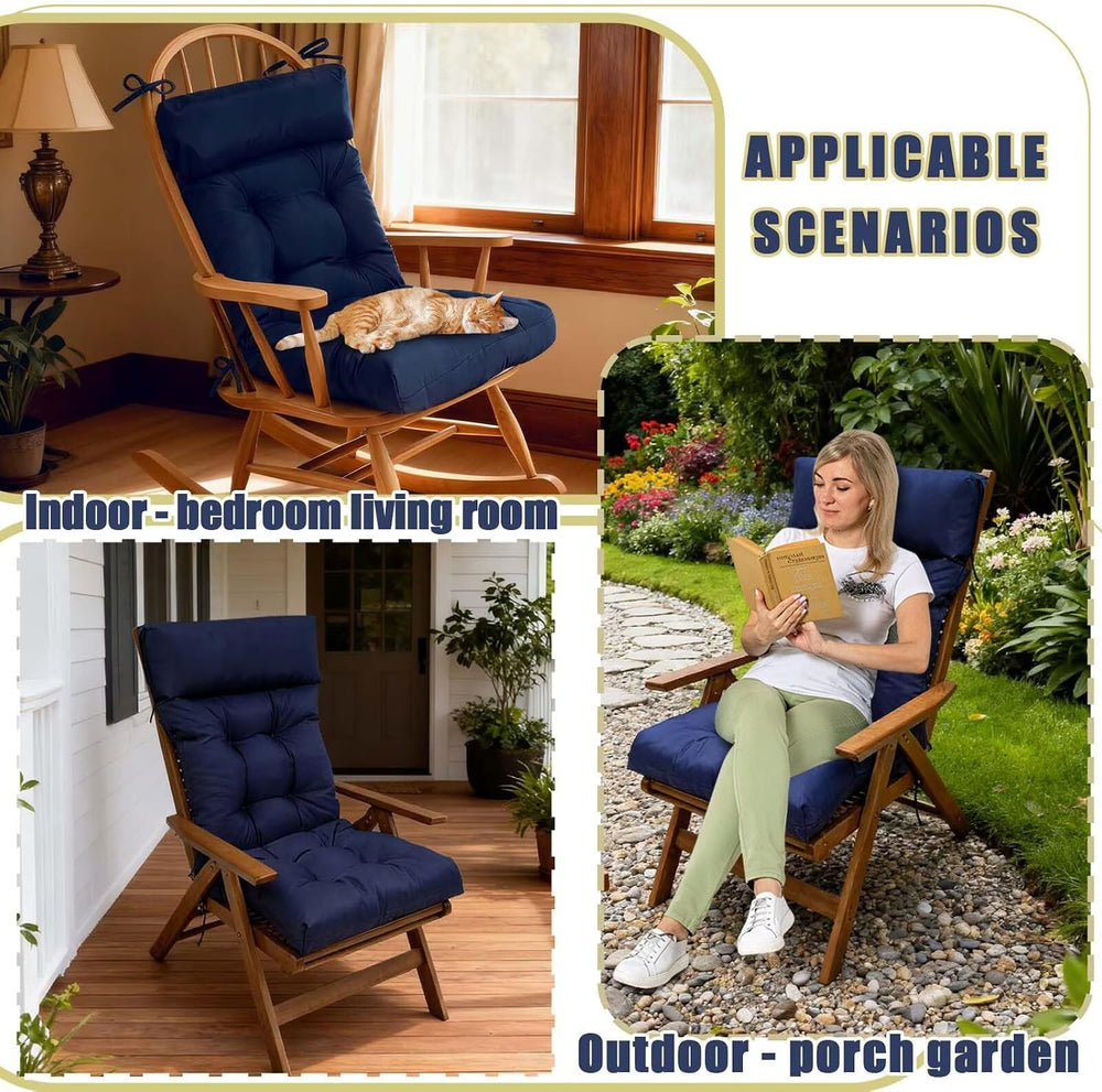 Outdoor Adirondack Chair Cushion Rocking Chair Cushion for Patio