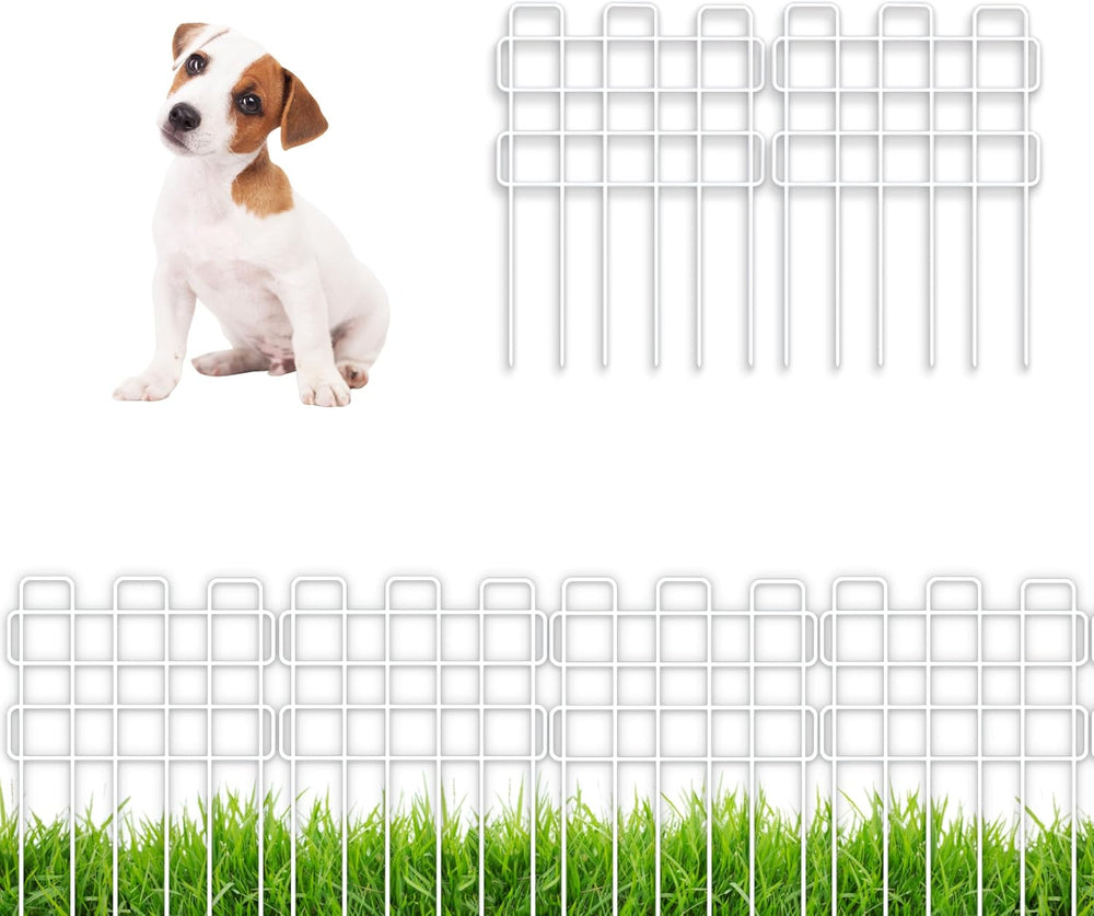 ShopLaLa Garden Fence Border (20 Panels) 12in(L) x 16.5in(H) Rustproof Decora...
