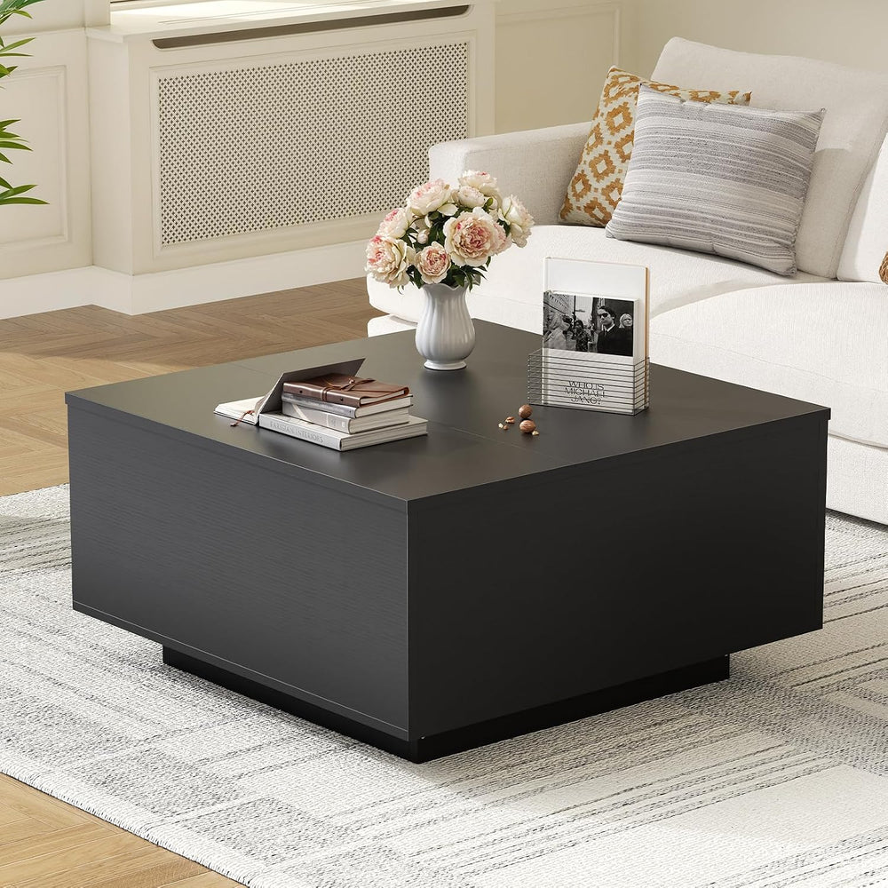 FABATO 31.5'' Lift Top Coffee Table Wood Center Table with Storage, B...