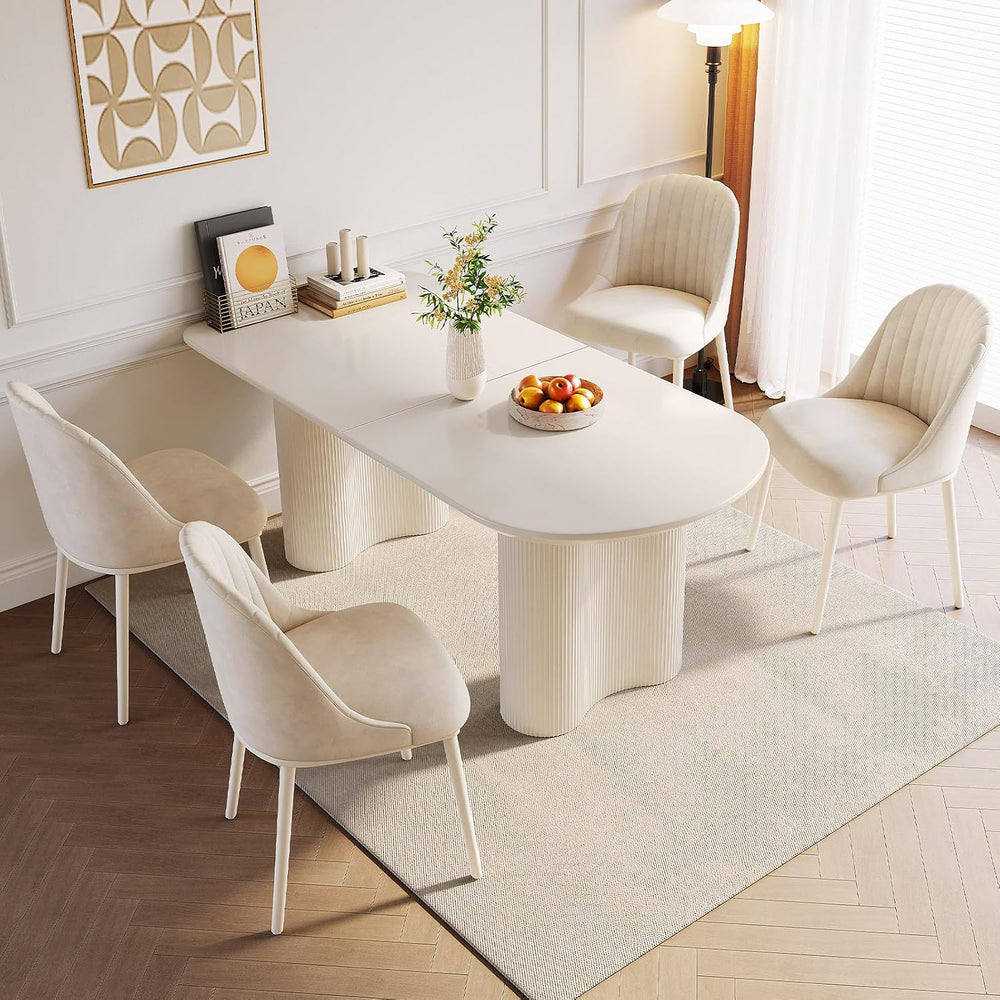 Guyii 62.99" Dining Table Set with 4 Chairs, Modern Kitchen Table Set, I...