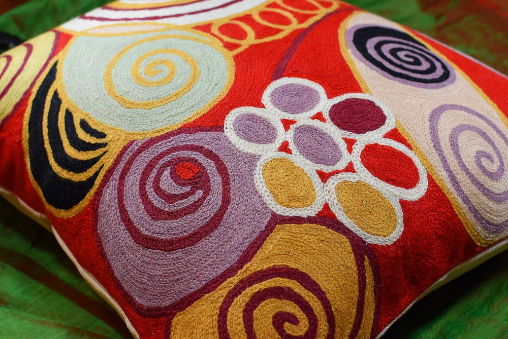 Hilma Al Klint Red Pillow Cover Modern Red Pillowcase Abstract Chair Cushion ...