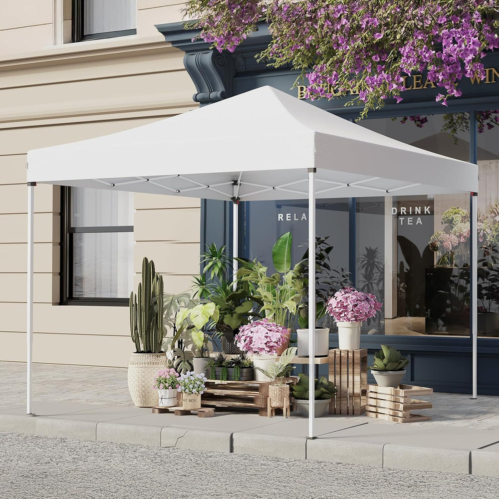 Shades 10x10 Pop Up Canopy, Heavy Duty Beach Tent with Carrying Bag for Easy ...