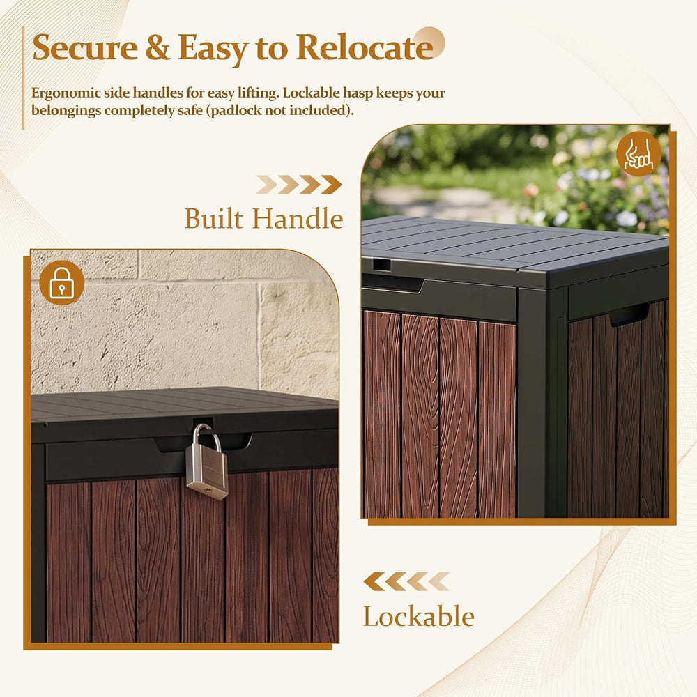Outdoor Storage Deck Box (55 Gallon, Gen 2) UV-Resistant