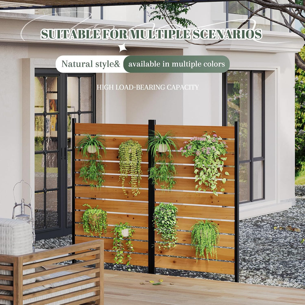 Privacy Fence Screen Outdoor Freestanding Decorative Patio Air Conditioner Fe...