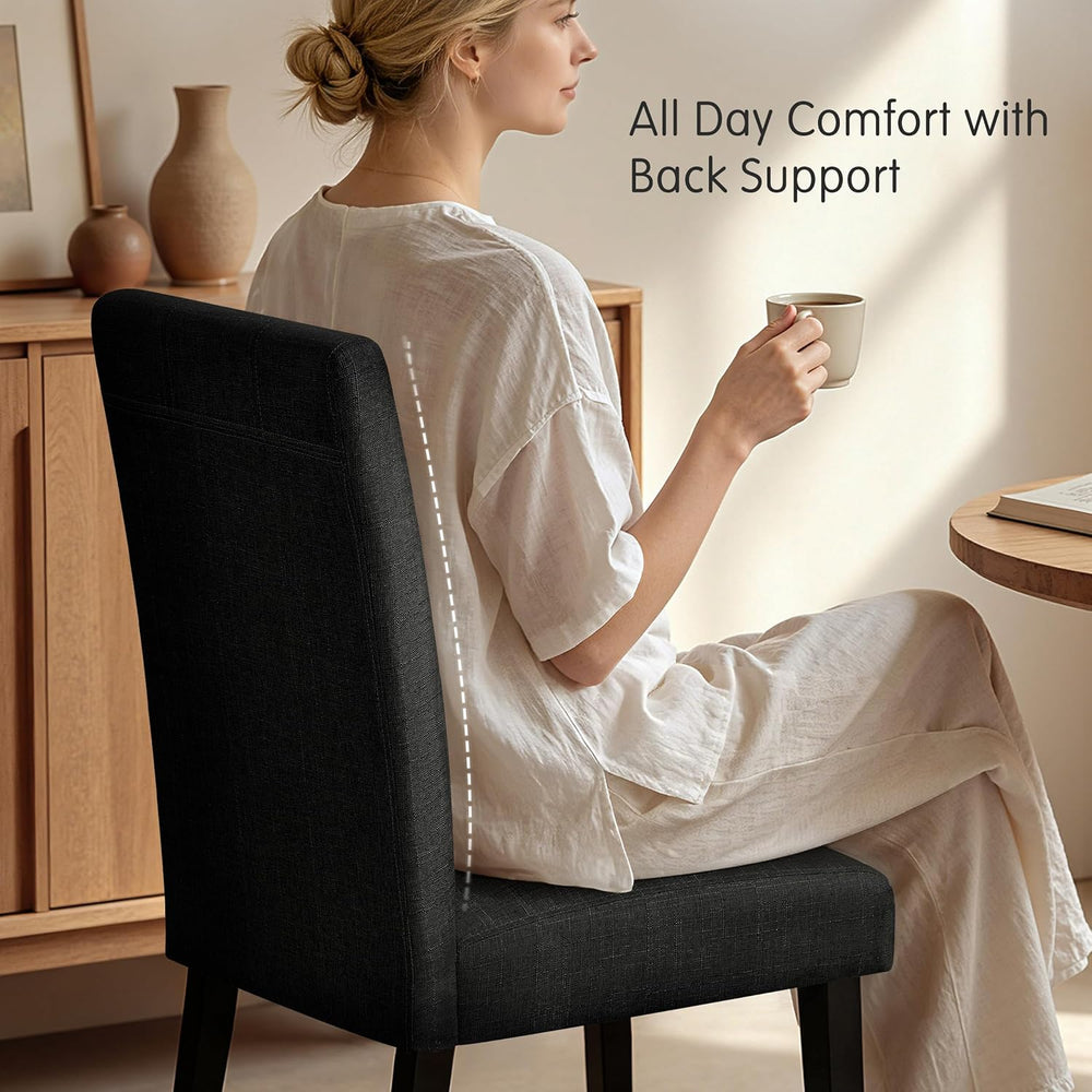 HOMYZOO Dining Chairs Set of 8, Upholstered Dining Room Chairs with Padded Se...