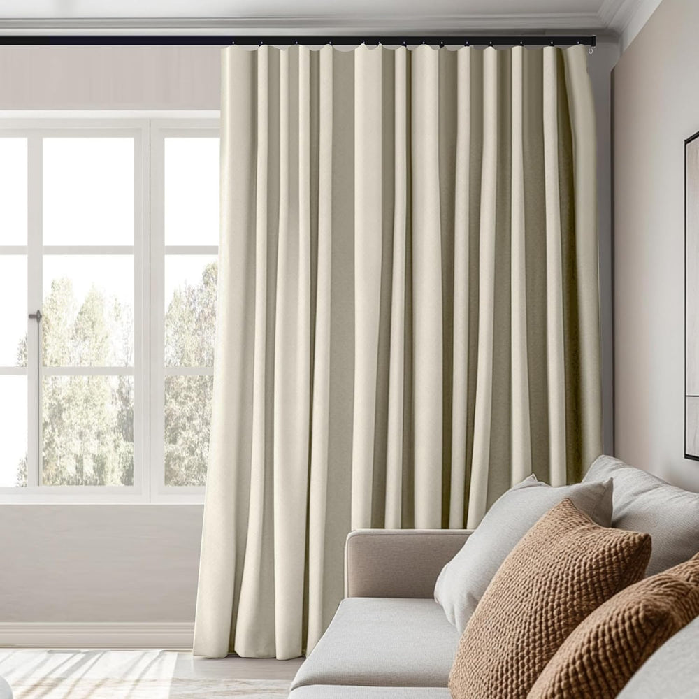 MaKefeile Room Divider Curtains Total Blackout Privacy Curtain Panel Room The...