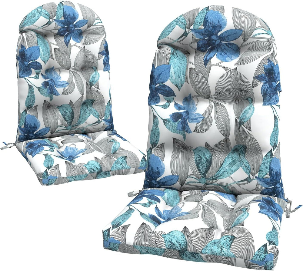 LVTXIII Outdoor Adirondack Chair Cushions, 44x19x4 Inch Non-Slip High Back Ro...