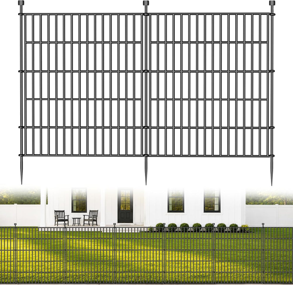 No Dig Garden Fence Outdoor for Yard, 32in (H) x 11.8ft(L)
