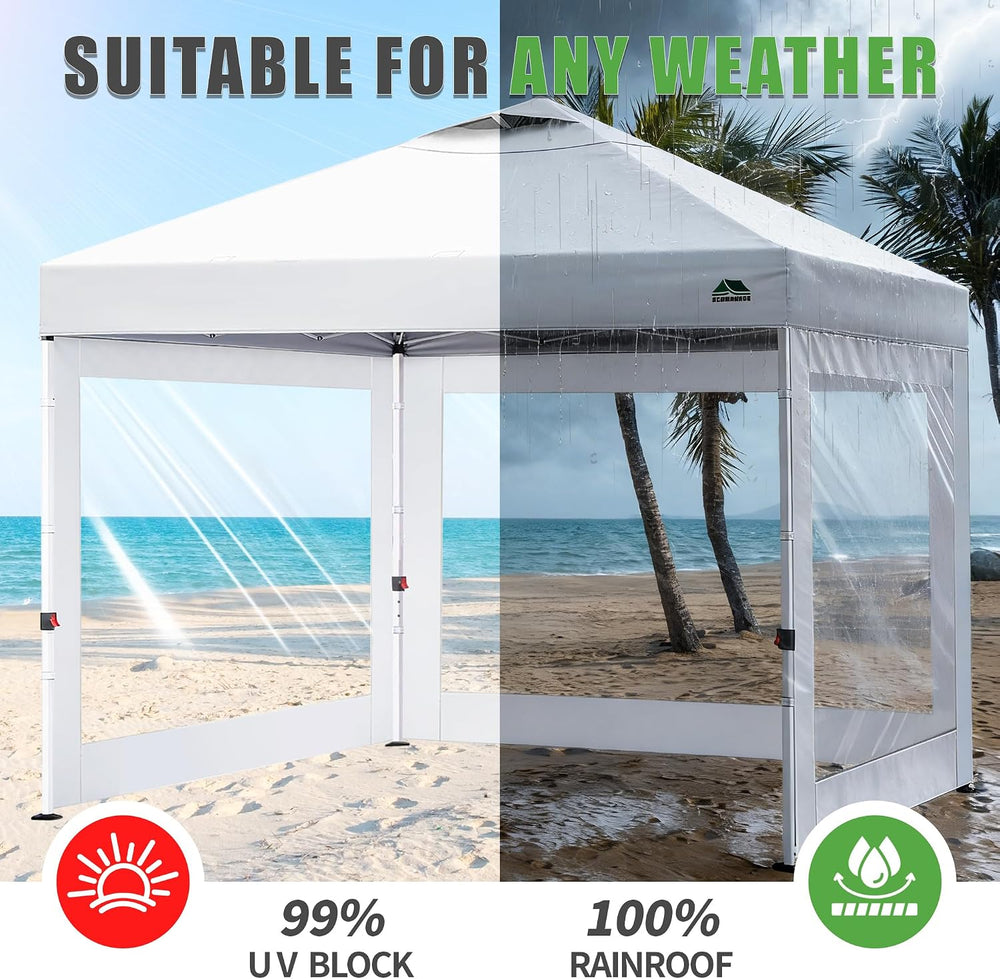 Clear Canopy Sidewalls for 10x10 Pop Up Tent, Gray