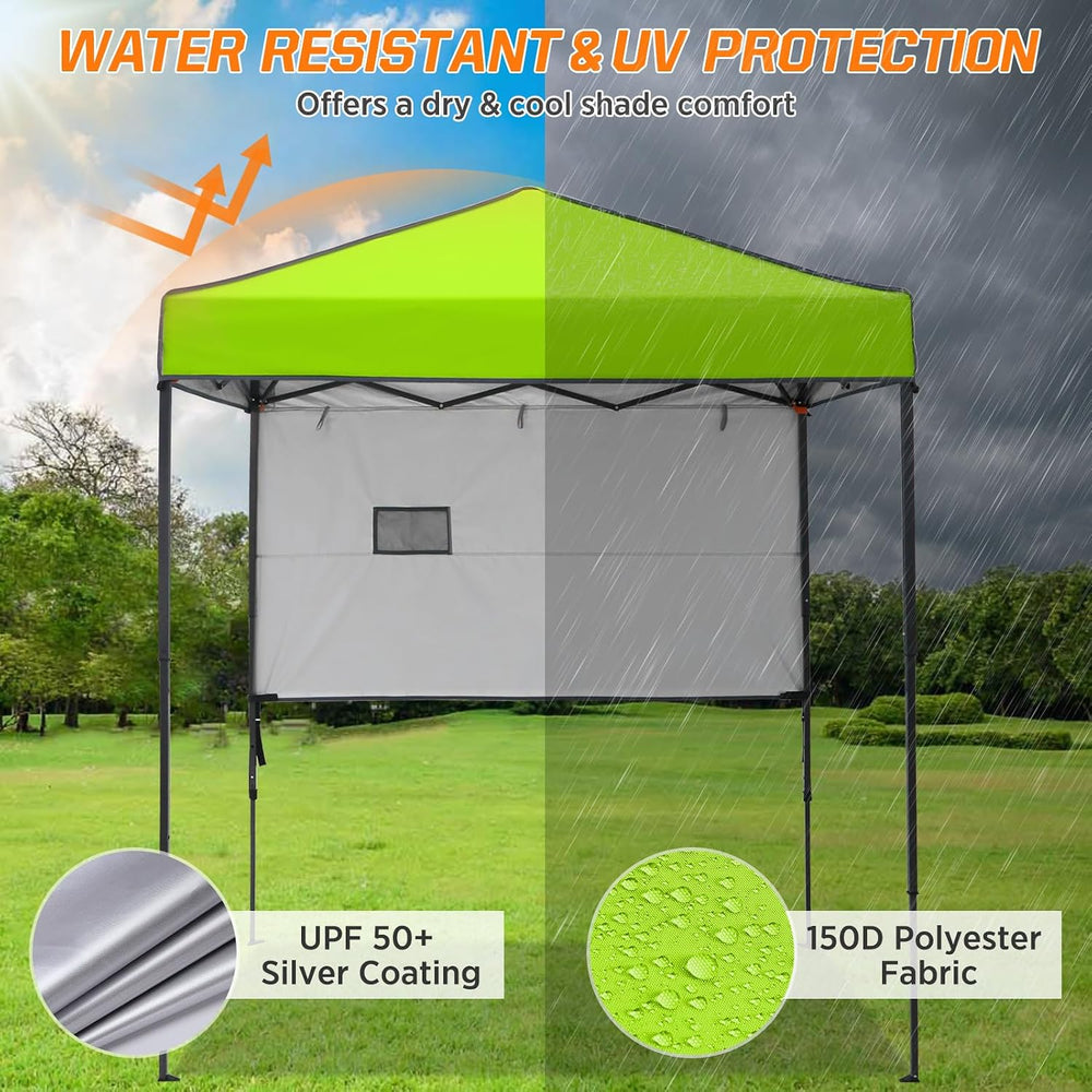 COOS BAY 6x4 Pop Up Canopy Tent with Adjustable Side Wall, Easy Setup Lightwe...