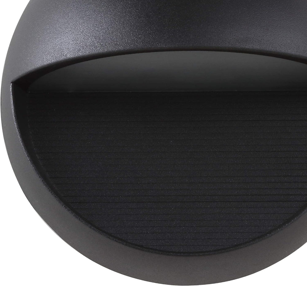 JONATHAN Y Orbe 1-Light Integrated LED Wall Sconce 6.25", Black