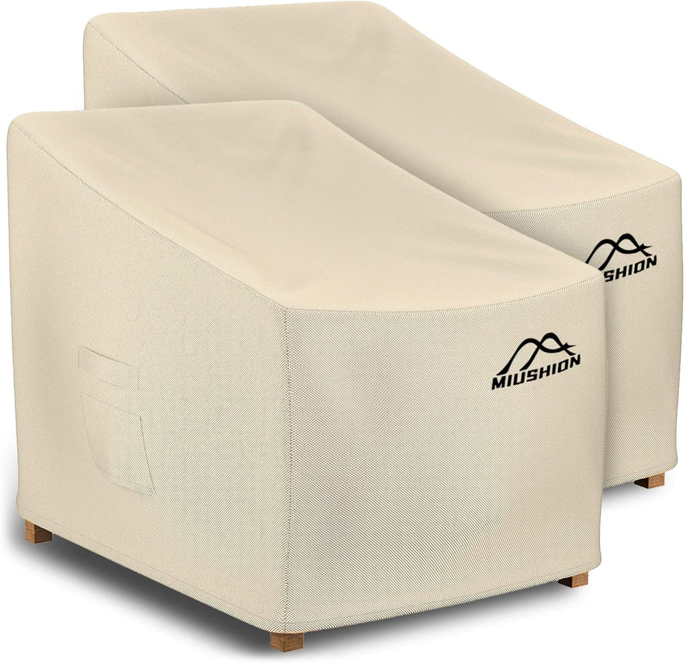 2 Pack Patio Chair Covers, 40" W x 40" D x 36" H Heavy Duty 60...