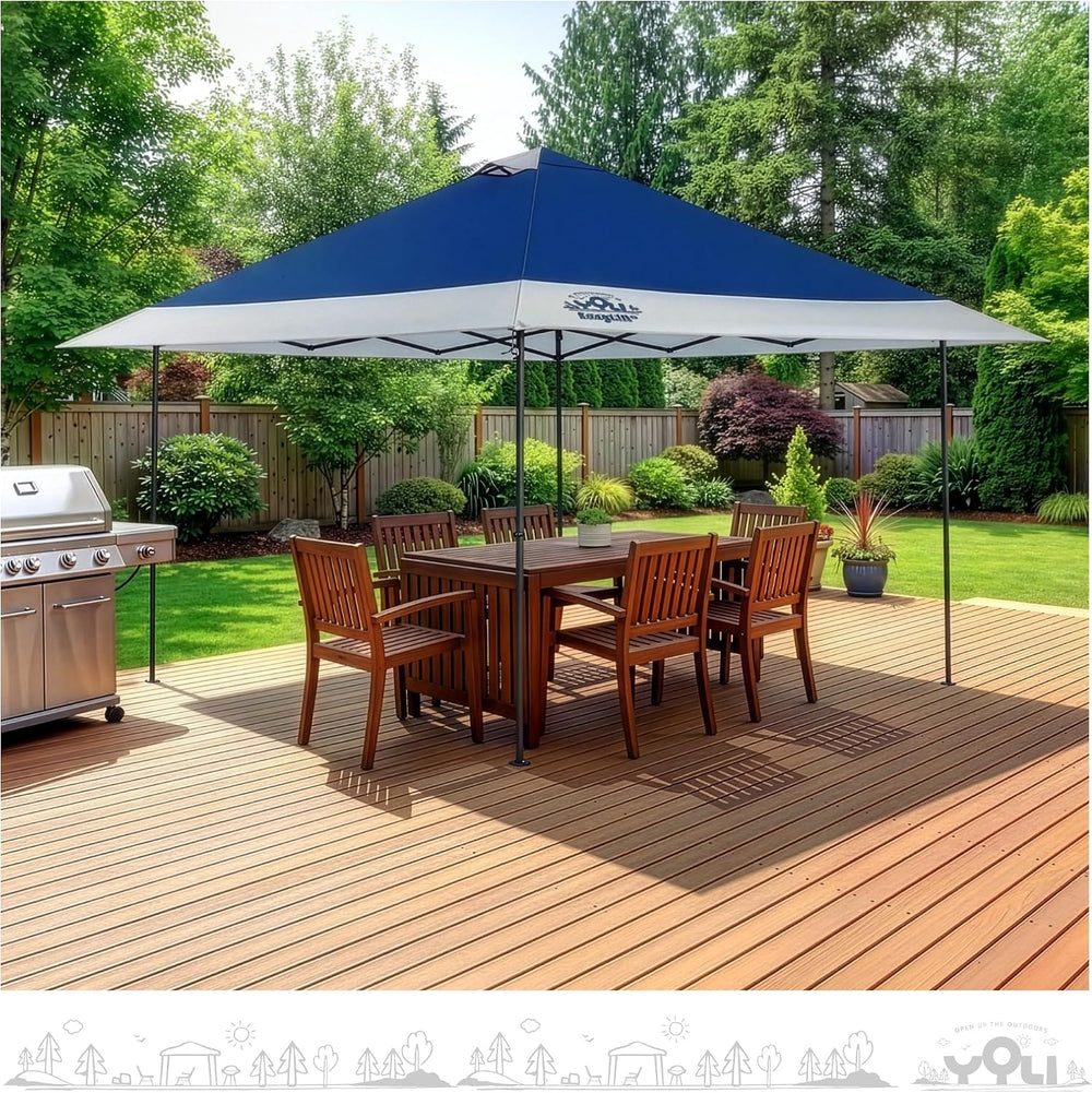 YOLI Forum EasyLift 169 Instant Pop Up Canopy, 13x13 Top on 10x10 Base, Alumi...