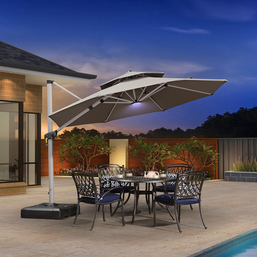 PURPLE LEAF LED for Patio Umbrellas, Camping Tents or Outdoor Use