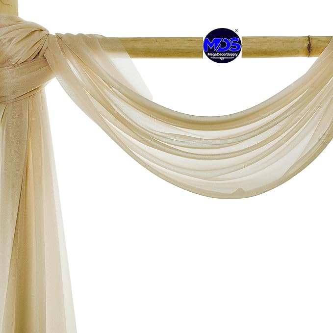 MDS Halloween Chiffon Draping Fabric - 2 Panel, 30" Wide x 100ft Long - ...