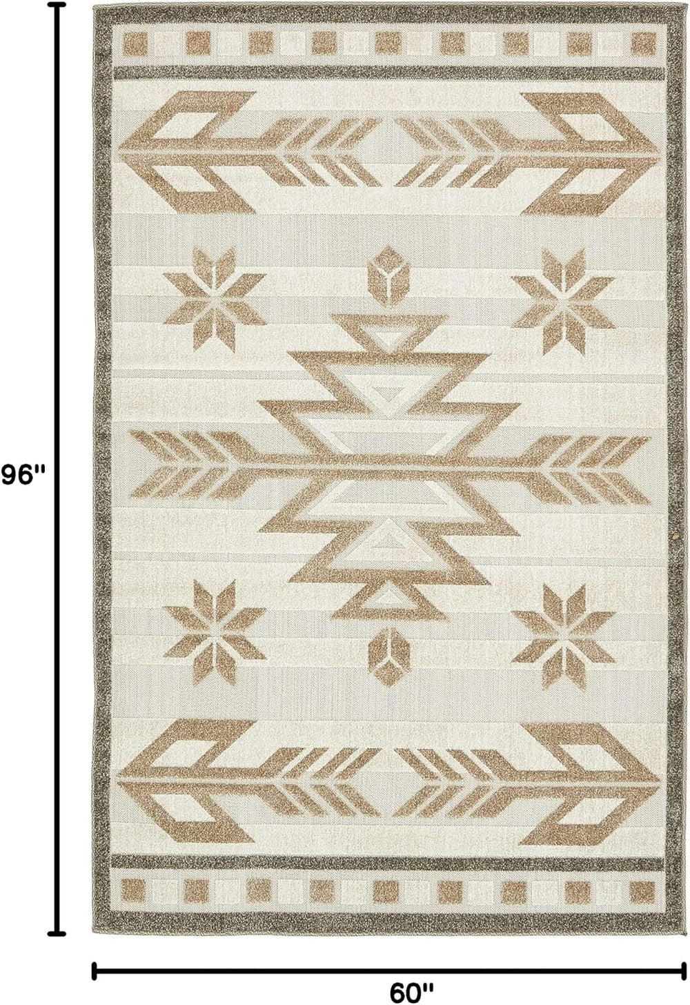 Unique Loom Outdoor Modern Collection Area Rug - Albuquerque (5' x 8'...